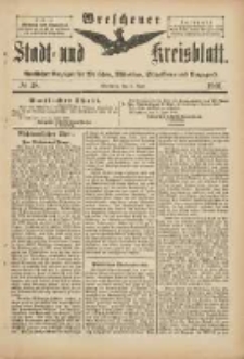 Wreschener Stadt und Kreisblatt: amtlicher Anzeiger f&uuml;r Wreschen, Miloslaw, Strzalkowo und Umgegend 1901.06.08 Nr48