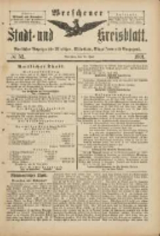 Wreschener Stadt und Kreisblatt: amtlicher Anzeiger f&uuml;r Wreschen, Miloslaw, Strzalkowo und Umgegend 1901.06.22 Nr52
