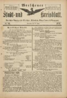 Wreschener Stadt und Kreisblatt: amtlicher Anzeiger für Wreschen, Miloslaw, Strzalkowo und Umgegend 1901.06.22 Nr52
