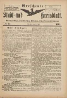 Wreschener Stadt und Kreisblatt: amtlicher Anzeiger f&uuml;r Wreschen, Miloslaw, Strzalkowo und Umgegend 1901.07.24 Nr61