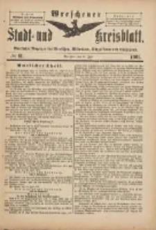 Wreschener Stadt und Kreisblatt: amtlicher Anzeiger für Wreschen, Miloslaw, Strzalkowo und Umgegend 1901.07.24 Nr61