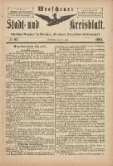 Wreschener Stadt und Kreisblatt: amtlicher Anzeiger f&uuml;r Wreschen, Miloslaw, Strzalkowo und Umgegend 1901.07.27 Nr62