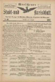 Wreschener Stadt und Kreisblatt: amtlicher Anzeiger f&uuml;r Wreschen, Miloslaw, Strzalkowo und Umgegend 1901.08.14 Nr68