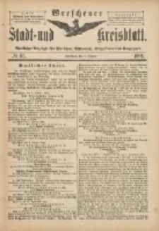 Wreschener Stadt und Kreisblatt: amtlicher Anzeiger f&uuml;r Wreschen, Miloslaw, Strzalkowo und Umgegend 1901.10.05 Nr83