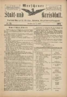 Wreschener Stadt und Kreisblatt: amtlicher Anzeiger f&uuml;r Wreschen, Miloslaw, Strzalkowo und Umgegend 1901.10.12 Nr85
