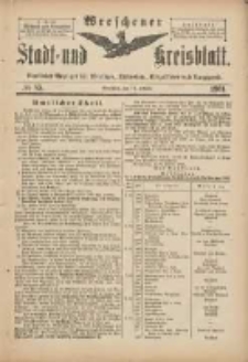Wreschener Stadt und Kreisblatt: amtlicher Anzeiger für Wreschen, Miloslaw, Strzalkowo und Umgegend 1901.10.12 Nr85