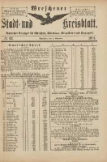 Wreschener Stadt und Kreisblatt: amtlicher Anzeiger f&uuml;r Wreschen, Miloslaw, Strzalkowo und Umgegend 1901.11.06 Nr92