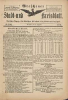 Wreschener Stadt und Kreisblatt: amtlicher Anzeiger f&uuml;r Wreschen, Miloslaw, Strzalkowo und Umgegend 1901.12.18 Nr104