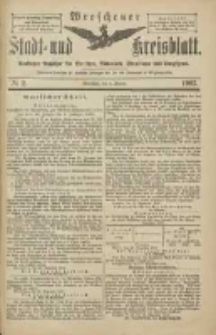 Wreschener Stadt und Kreisblatt: amtlicher Anzeiger f&uuml;r Wreschen, Miloslaw, Strzalkowo und Umgegend 1903.01.03 Nr2