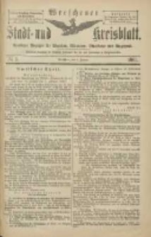Wreschener Stadt und Kreisblatt: amtlicher Anzeiger f&uuml;r Wreschen, Miloslaw, Strzalkowo und Umgegend 1903.01.06 Nr3