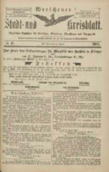 Wreschener Stadt und Kreisblatt: amtlicher Anzeiger für Wreschen, Miloslaw, Strzalkowo und Umgegend 1903.01.22 Nr10