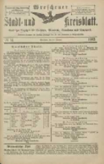 Wreschener Stadt und Kreisblatt: amtlicher Anzeiger f&uuml;r Wreschen, Miloslaw, Strzalkowo und Umgegend 1903.01.31 Nr14