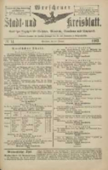 Wreschener Stadt und Kreisblatt: amtlicher Anzeiger für Wreschen, Miloslaw, Strzalkowo und Umgegend 1903.01.31 Nr14