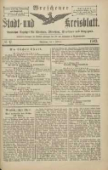 Wreschener Stadt und Kreisblatt: amtlicher Anzeiger f&uuml;r Wreschen, Miloslaw, Strzalkowo und Umgegend 1903.02.07 Nr17
