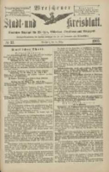Wreschener Stadt und Kreisblatt: amtlicher Anzeiger f&uuml;r Wreschen, Miloslaw, Strzalkowo und Umgegend 1903.03.14 Nr33