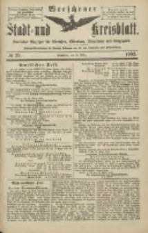 Wreschener Stadt und Kreisblatt: amtlicher Anzeiger für Wreschen, Miloslaw, Strzalkowo und Umgegend 1903.03.28 Nr39