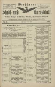 Wreschener Stadt und Kreisblatt: amtlicher Anzeiger f&uuml;r Wreschen, Miloslaw, Strzalkowo und Umgegend 1903.04.02 Nr41