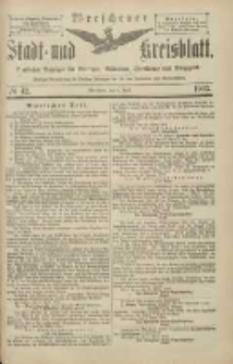 Wreschener Stadt und Kreisblatt: amtlicher Anzeiger f&uuml;r Wreschen, Miloslaw, Strzalkowo und Umgegend 1903.04.04 Nr42