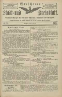 Wreschener Stadt und Kreisblatt: amtlicher Anzeiger f&uuml;r Wreschen, Miloslaw, Strzalkowo und Umgegend 1903.04.30 Nr52