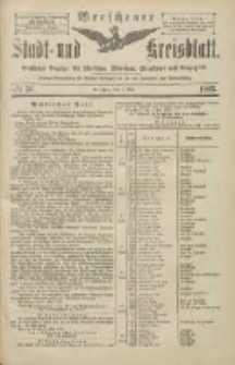 Wreschener Stadt und Kreisblatt: amtlicher Anzeiger f&uuml;r Wreschen, Miloslaw, Strzalkowo und Umgegend 1903.05.09 Nr56