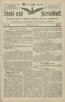 Wreschener Stadt und Kreisblatt: amtlicher Anzeiger f&uuml;r Wreschen, Miloslaw, Strzalkowo und Umgegend 1903.06.13 Nr70