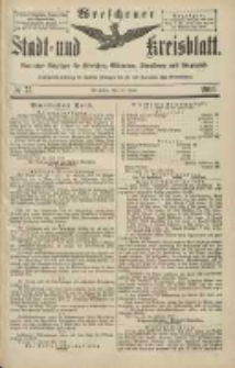 Wreschener Stadt und Kreisblatt: amtlicher Anzeiger f&uuml;r Wreschen, Miloslaw, Strzalkowo und Umgegend 1903.06.25 Nr75