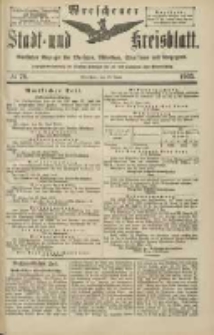 Wreschener Stadt und Kreisblatt: amtlicher Anzeiger f&uuml;r Wreschen, Miloslaw, Strzalkowo und Umgegend 1903.06.27 Nr76