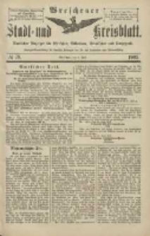 Wreschener Stadt und Kreisblatt: amtlicher Anzeiger für Wreschen, Miloslaw, Strzalkowo und Umgegend 1903.07.04 Nr79