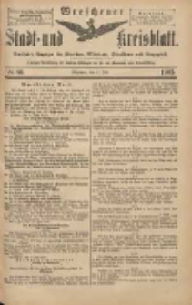 Wreschener Stadt und Kreisblatt: amtlicher Anzeiger für Wreschen, Miloslaw, Strzalkowo und Umgegend 1903.07.21 Nr86