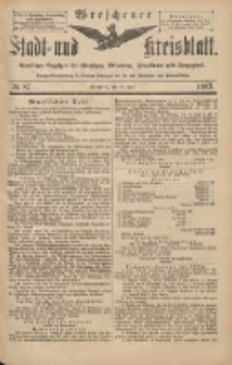 Wreschener Stadt und Kreisblatt: amtlicher Anzeiger für Wreschen, Miloslaw, Strzalkowo und Umgegend 1903.07.23 Nr87