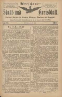 Wreschener Stadt und Kreisblatt: amtlicher Anzeiger für Wreschen, Miloslaw, Strzalkowo und Umgegend 1903.07.28 Nr89