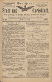 Wreschener Stadt und Kreisblatt: amtlicher Anzeiger f&uuml;r Wreschen, Miloslaw, Strzalkowo und Umgegend 1903.07.30 Nr90
