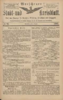 Wreschener Stadt und Kreisblatt: amtlicher Anzeiger f&uuml;r Wreschen, Miloslaw, Strzalkowo und Umgegend 1903.08.06 Nr95