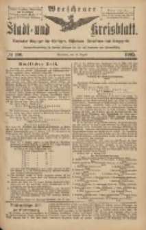 Wreschener Stadt und Kreisblatt: amtlicher Anzeiger für Wreschen, Miloslaw, Strzalkowo und Umgegend 1903.08.18 Nr100