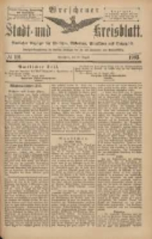 Wreschener Stadt und Kreisblatt: amtlicher Anzeiger für Wreschen, Miloslaw, Strzalkowo und Umgegend 1903.08.20 Nr101