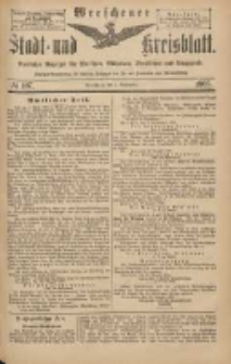 Wreschener Stadt und Kreisblatt: amtlicher Anzeiger f&uuml;r Wreschen, Miloslaw, Strzalkowo und Umgegend 1903.09.05 Nr107
