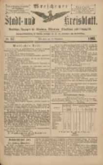 Wreschener Stadt und Kreisblatt: amtlicher Anzeiger f&uuml;r Wreschen, Miloslaw, Strzalkowo und Umgegend 1903.09.26 Nr117