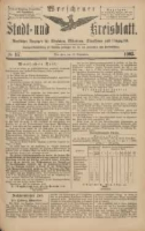 Wreschener Stadt und Kreisblatt: amtlicher Anzeiger für Wreschen, Miloslaw, Strzalkowo und Umgegend 1903.09.26 Nr117