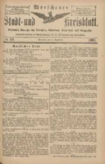 Wreschener Stadt und Kreisblatt: amtlicher Anzeiger f&uuml;r Wreschen, Miloslaw, Strzalkowo und Umgegend 1903.09.29 Nr118