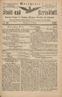 Wreschener Stadt und Kreisblatt: amtlicher Anzeiger f&uuml;r Wreschen, Miloslaw, Strzalkowo und Umgegend 1903.10.17 Nr126