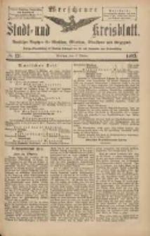 Wreschener Stadt und Kreisblatt: amtlicher Anzeiger für Wreschen, Miloslaw, Strzalkowo und Umgegend 1903.10.17 Nr126