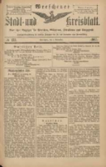 Wreschener Stadt und Kreisblatt: amtlicher Anzeiger für Wreschen, Miloslaw, Strzalkowo und Umgegend 1903.11.03 Nr133
