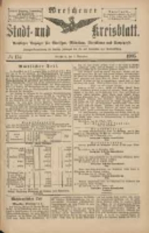 Wreschener Stadt und Kreisblatt: amtlicher Anzeiger für Wreschen, Miloslaw, Strzalkowo und Umgegend 1903.11.05 Nr134