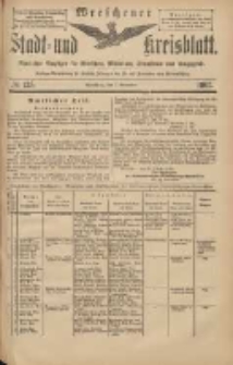 Wreschener Stadt und Kreisblatt: amtlicher Anzeiger für Wreschen, Miloslaw, Strzalkowo und Umgegend 1903.11.07 Nr135