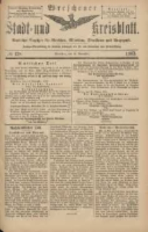 Wreschener Stadt und Kreisblatt: amtlicher Anzeiger f&uuml;r Wreschen, Miloslaw, Strzalkowo und Umgegend 1903.11.14 Nr138