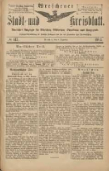 Wreschener Stadt und Kreisblatt: amtlicher Anzeiger für Wreschen, Miloslaw, Strzalkowo und Umgegend 1903.12.08 Nr147