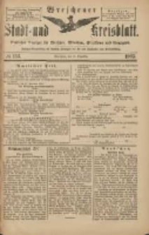Wreschener Stadt und Kreisblatt: amtlicher Anzeiger f&uuml;r Wreschen, Miloslaw, Strzalkowo und Umgegend 1903.12.22 Nr153
