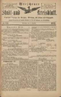 Wreschener Stadt und Kreisblatt: amtlicher Anzeiger für Wreschen, Miloslaw, Strzalkowo und Umgegend 1903.12.22 Nr153