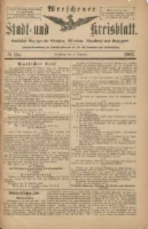 Wreschener Stadt und Kreisblatt: amtlicher Anzeiger f&uuml;r Wreschen, Miloslaw, Strzalkowo und Umgegend 1903.12.24 Nr154