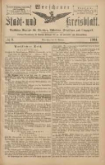 Wreschener Stadt und Kreisblatt: amtlicher Anzeiger für Wreschen, Miloslaw, Strzalkowo und Umgegend 1904.01.21 Nr8